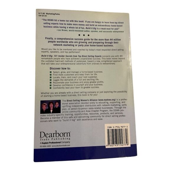 Build It Big: 101 Insider Secrets from Top Direct Selling Experts Book - Picture 2 of 2